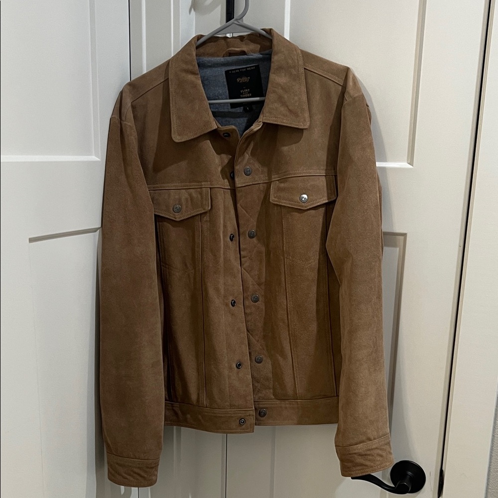 Flint and Tinder x Golden Bear Suede Trucker Jacket